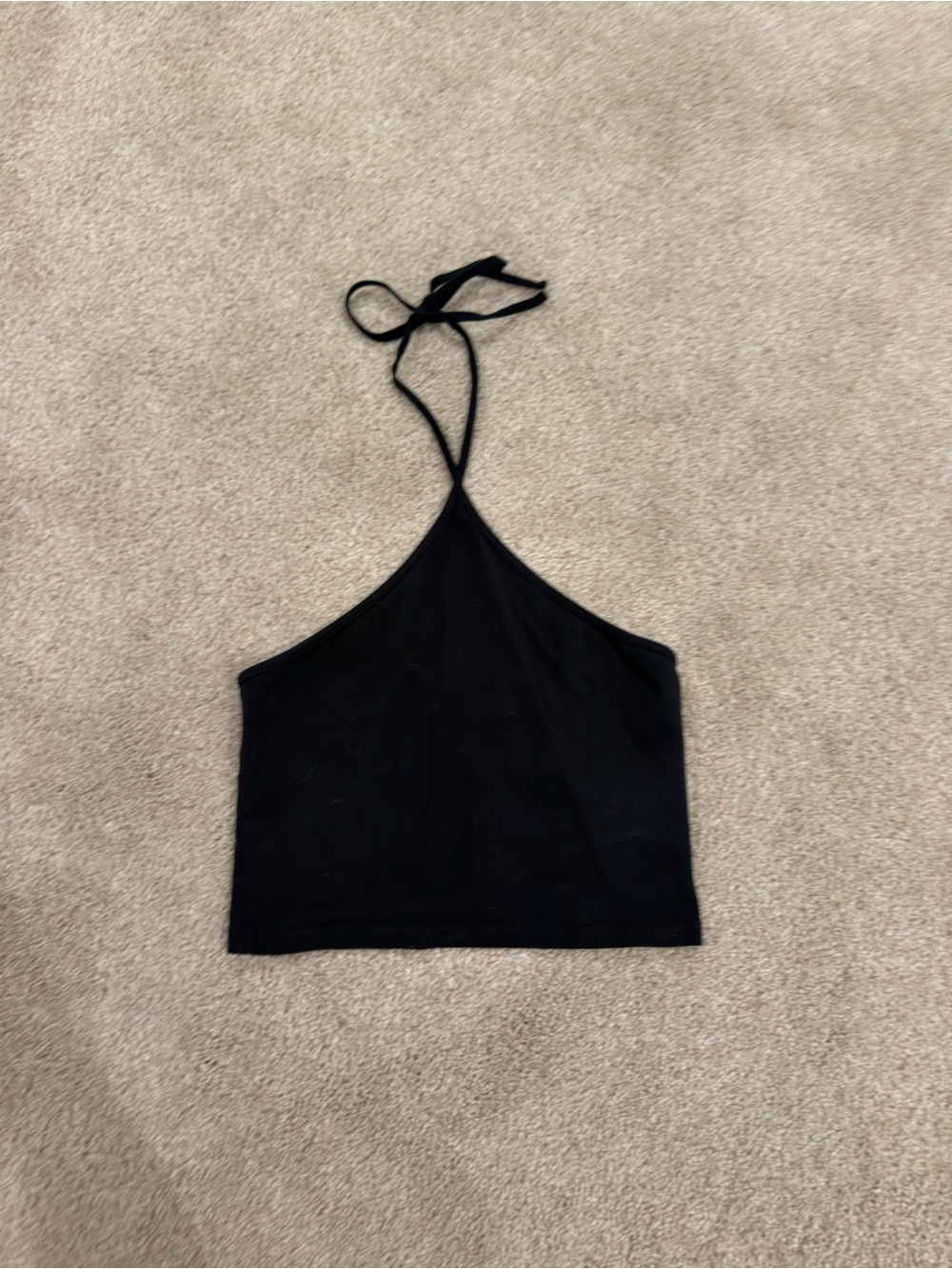 Forever 21 Black Halter Crop Top